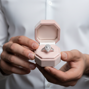 Pear Cut Diamond Engagement Ring-Black Diamonds New York