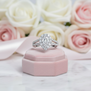 Pear Cut Diamond Engagement Ring-Black Diamonds New York