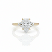 Pear Cut Diamond Option Engagement Ring