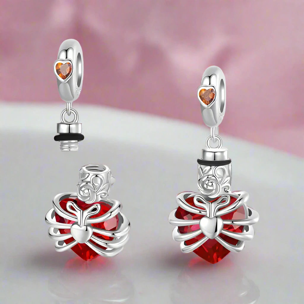 Personalized Keepsake Urn Charm for Bracelet and Necklace-Black Diamonds New York