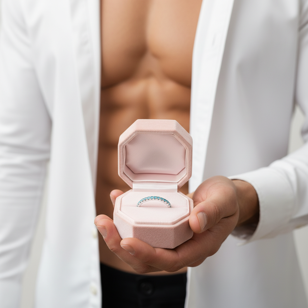 Full Eternity Light Aquamarine Blue Wedding Band-Black Diamonds New York