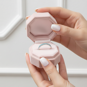 Full Eternity Light Aquamarine Blue Wedding Band-Black Diamonds New York