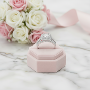 Princess Cross Cut Diamond Option Ring Set-Black Diamonds New York