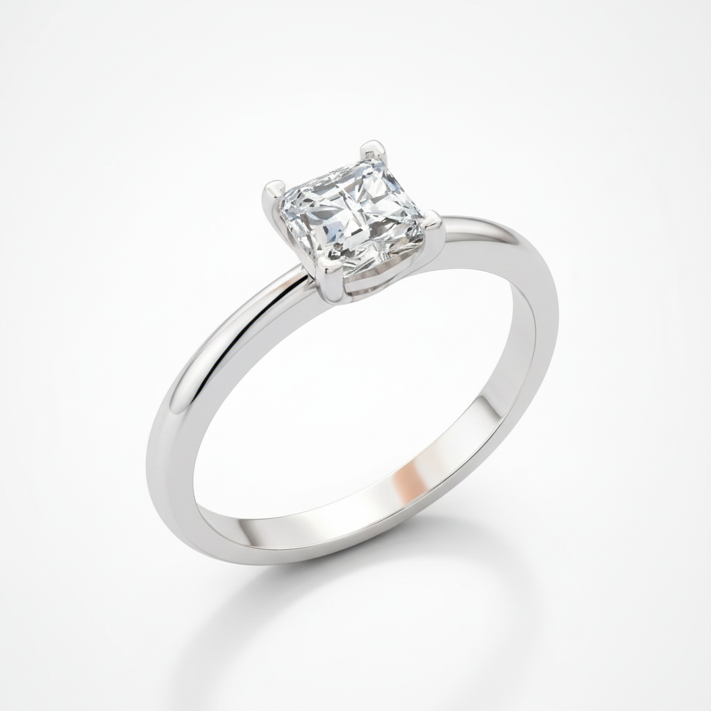 Princess Cut 2ct Diamond Option Engagement Ring-Black Diamonds New York
