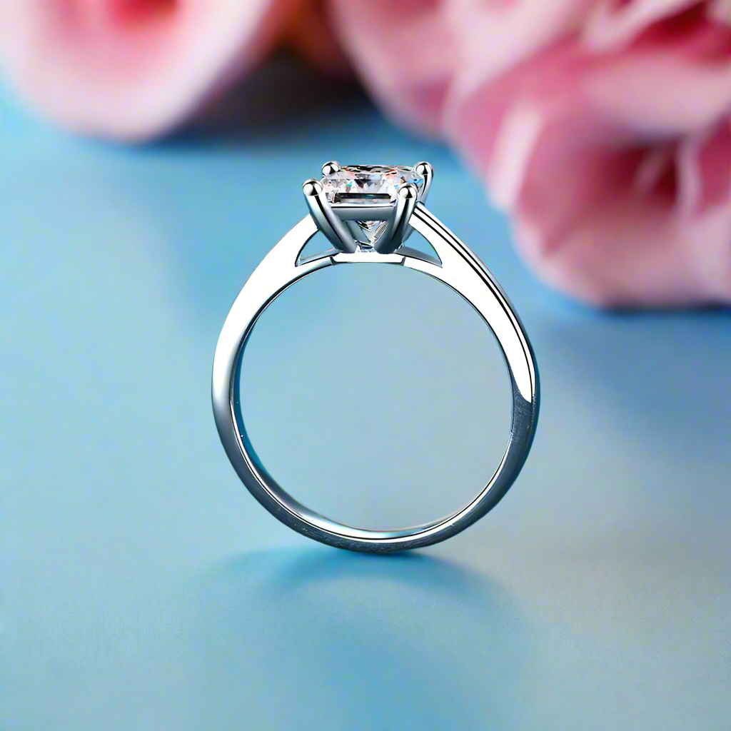 Princess Cut 2ct Diamond Engagement Ring-Black Diamonds New York