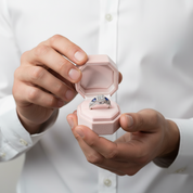 Princess Cut & Blue Pear Diamond Option Ring Set-Black Diamonds New York