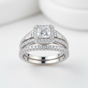 Princess Cut Diamond Option Halo Engagement Ring-Black Diamonds New York