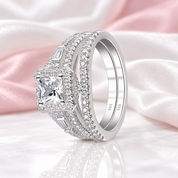Princess Cut Diamond Option Halo Engagement Ring-Black Diamonds New York