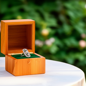 Vintage Oval Cut Moss Agate Promise Ring-Black Diamonds New York