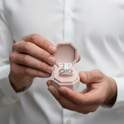 Radiant Cut Diamond 3pcs Ring Set-Black Diamonds New York