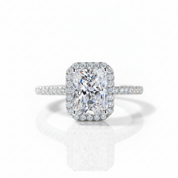 Radiant Cut Diamond Option Engagement Ring-Black Diamonds New York