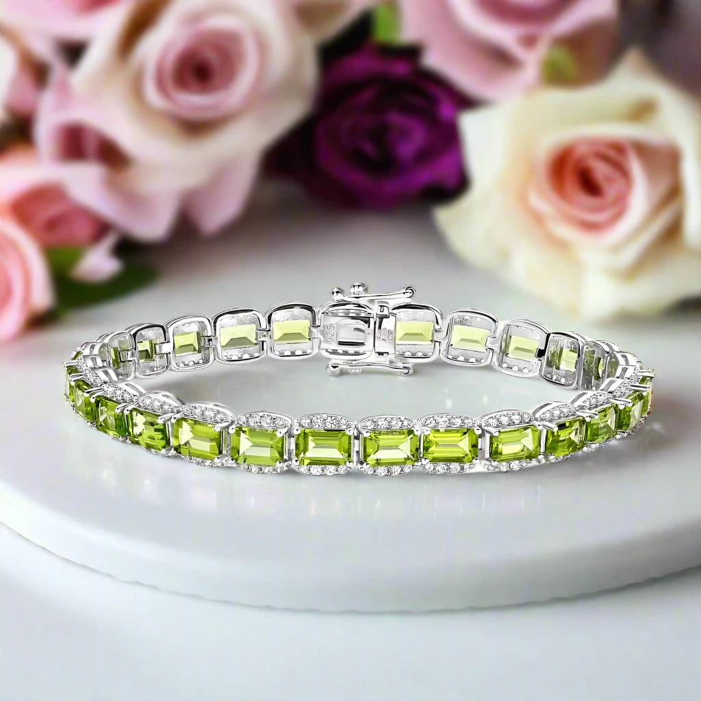 Radiant Cut Nano Crystal Halo Bracelet-Black Diamonds New York