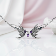 Retro Butterfly Necklace with Diamond-Black Diamonds New York