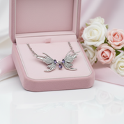 Retro Butterfly Necklace with Diamond-Black Diamonds New York