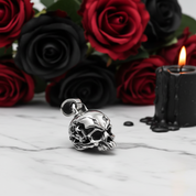 Retro Skull Pendant-Black Diamonds New York
