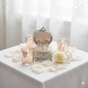 Rose Flower Stud Earrings-Black Diamonds New York