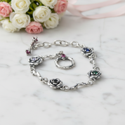 Roses and Thorns Buckle Bracelet-Black Diamonds New York