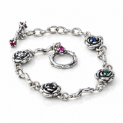 Roses and Thorns Buckle Bracelet-Black Diamonds New York