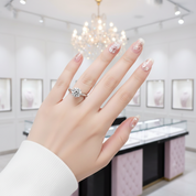 Round-cut Diamond Option Ring in Classic Four Prong Setting-Black Diamonds New York