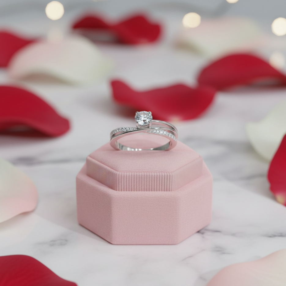 Round Cut 0.5 Ct VVS1 Diamond Engagement Ring-Black Diamonds New York