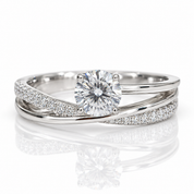 Round Cut 0.5 Ct VVS1 Diamond Option Engagement Ring-Black Diamonds New York