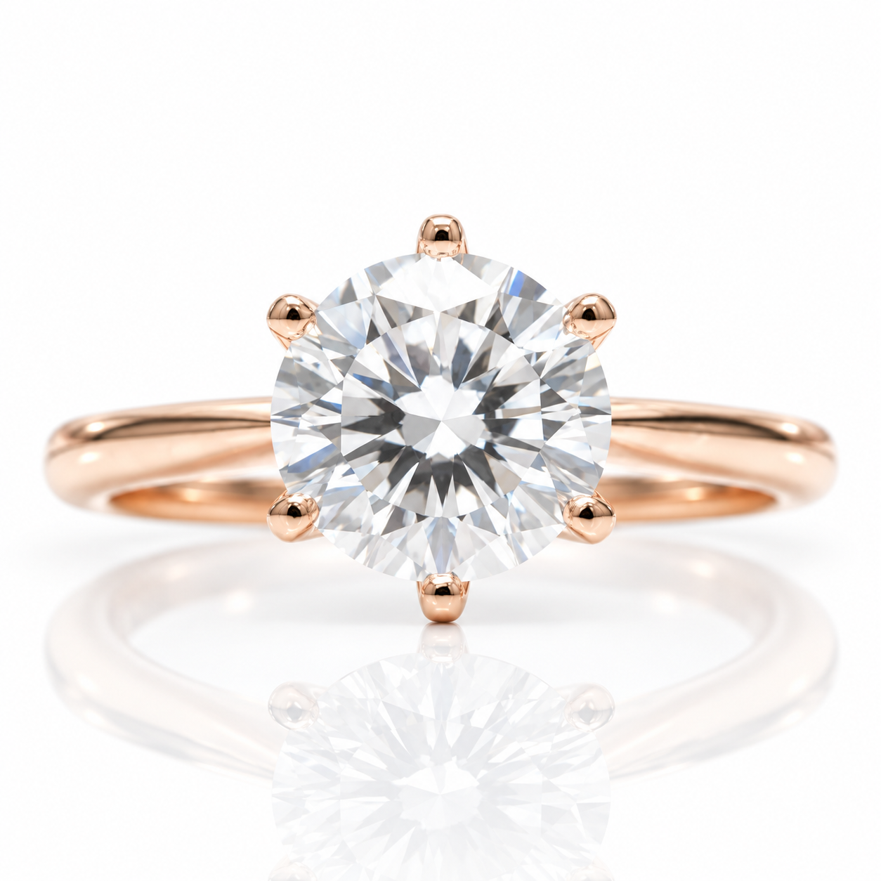 Round Cut 3.0 Ct Diamond Option Engagement Ring-Black Diamonds New York