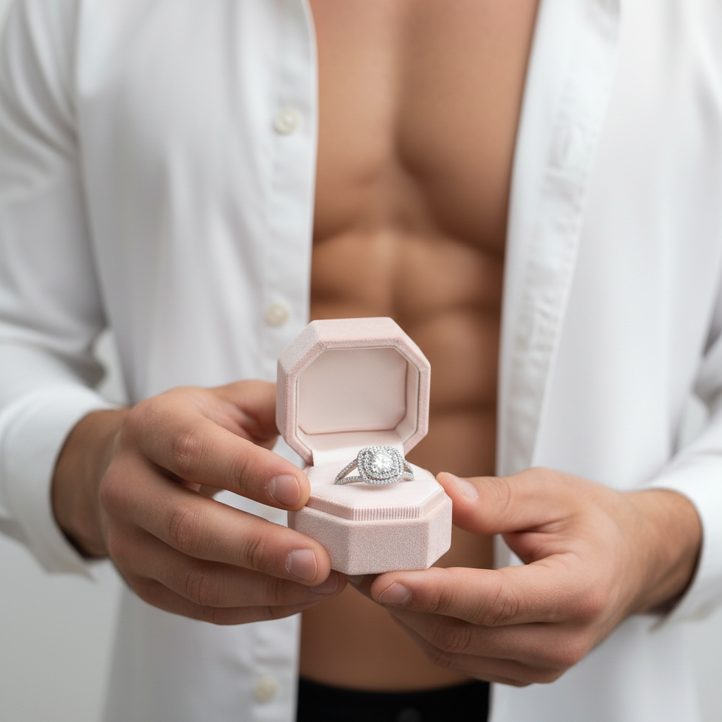 Round Cut Diamond Double Halo Split Shank Engagement Ring-Black Diamonds New York