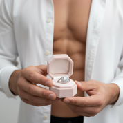 Round Cut Diamond Double Halo Split Shank Engagement Ring-Black Diamonds New York