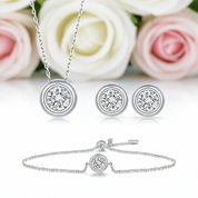 Round Cut Diamond Jewelry Set-Black Diamonds New York