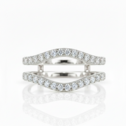 Round Cut Diamond Option Elegant Ring Enhancer-Black Diamonds New York