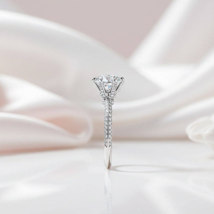 Round Cut Diamond Option Ring-Black Diamonds New York