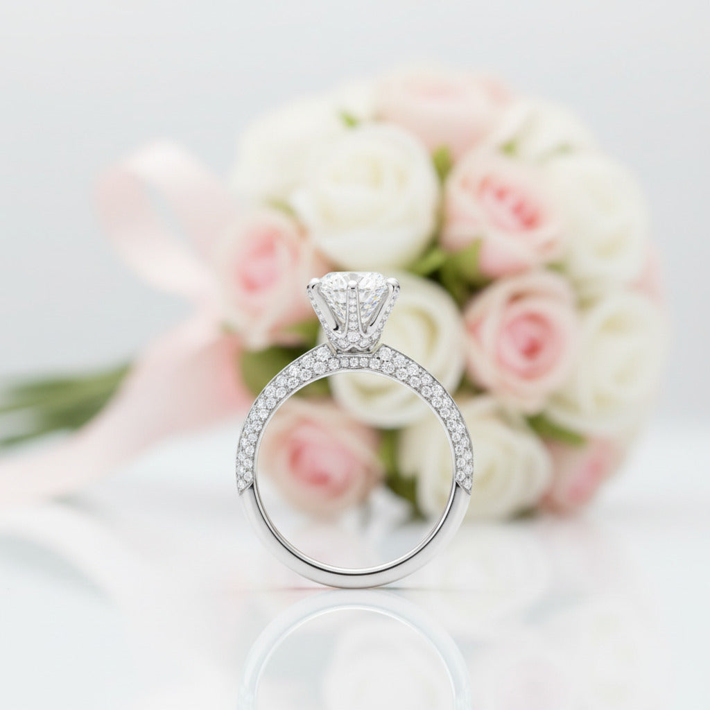 Round Cut Diamond Option Ring-Black Diamonds New York