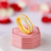 Round Diamond Eternity Wedding Band-Black Diamonds New York