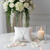 Round Diamond Hamsa Pendant Necklace with Cross-Black Diamonds New York