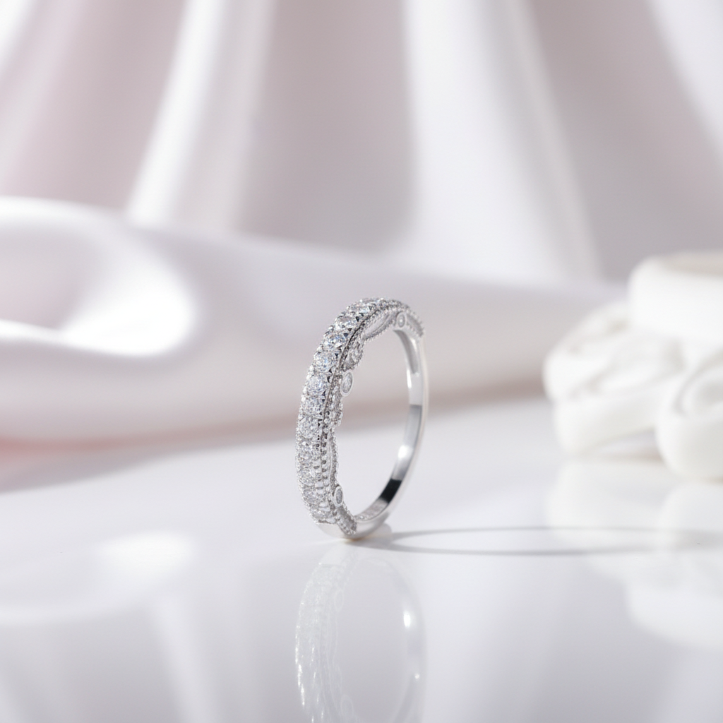 Round Diamond Option Wedding Band-Black Diamonds New York
