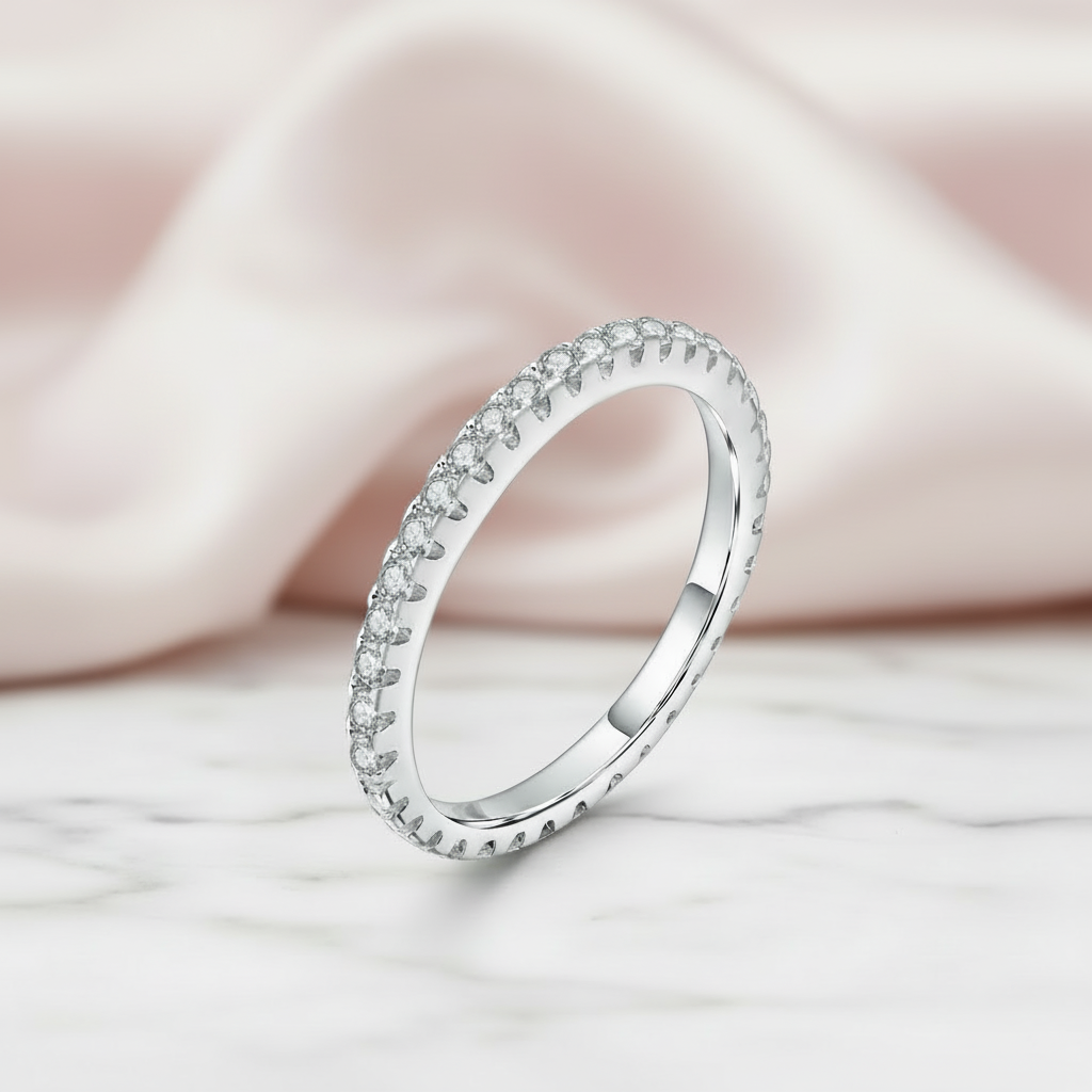 Round Diamond Option Wedding Ring Band-Black Diamonds New York