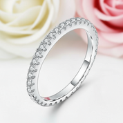 Round Diamond Wedding Ring Band-Black Diamonds New York