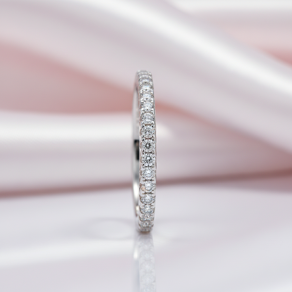 Round Diamond Option Wedding Ring Band-Black Diamonds New York