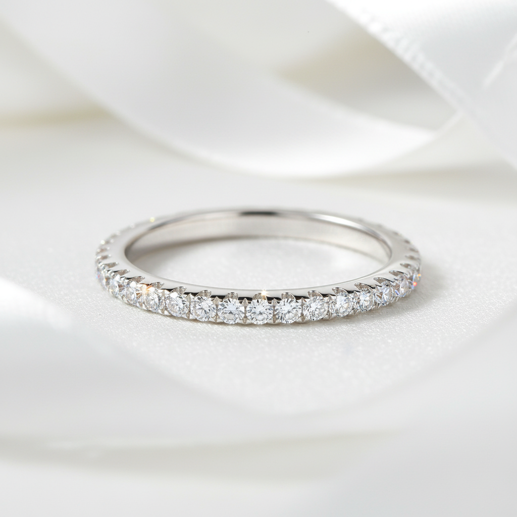 Round Diamond Option Wedding Ring Band-Black Diamonds New York