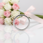 Round Diamond Option Wedding Ring Band-Black Diamonds New York