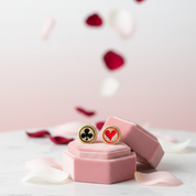 Round Poker Diamond Earrings-Black Diamonds New York