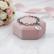 Round Rabbit's Head Bracelet-Black Diamonds New York