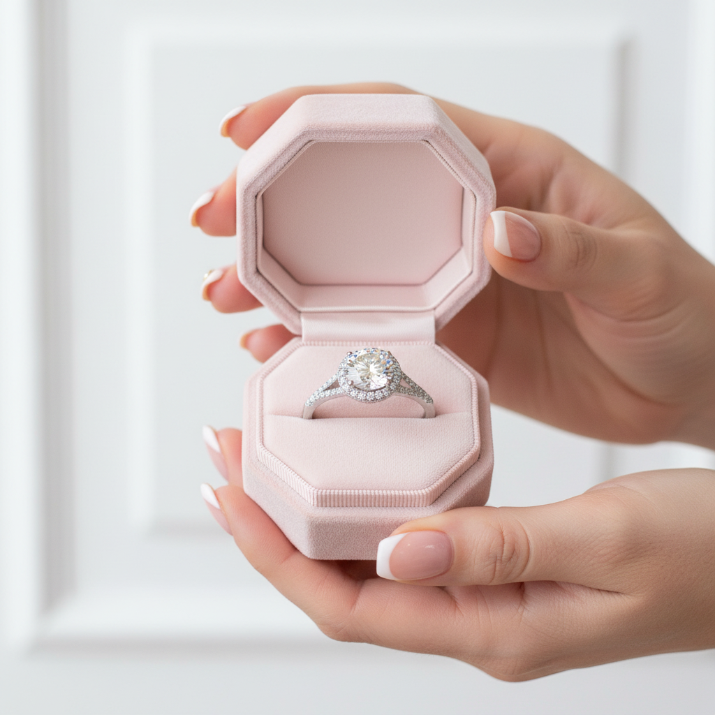 Round Split Shank Halo Diamond Engagement Ring-Black Diamonds New York