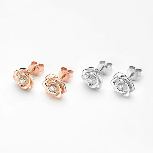 3mm Rose Diamond Stud Earring-Black Diamonds New York