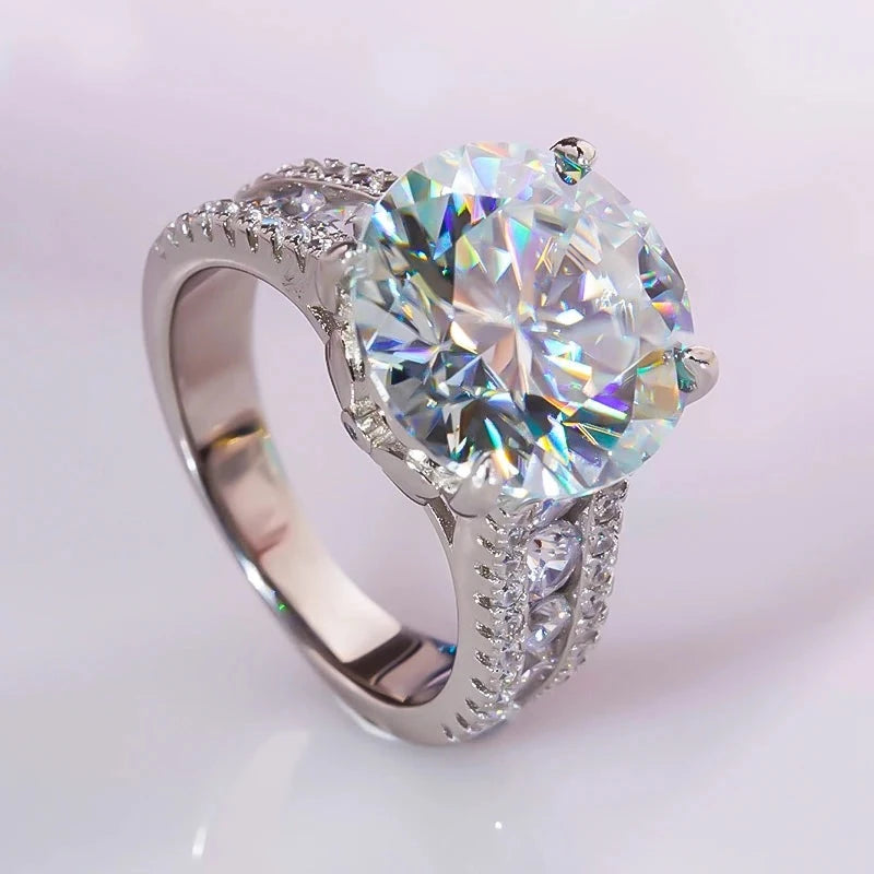 10.0 Ct Baby Blue Diamond Engagement Ring-Black Diamonds New York