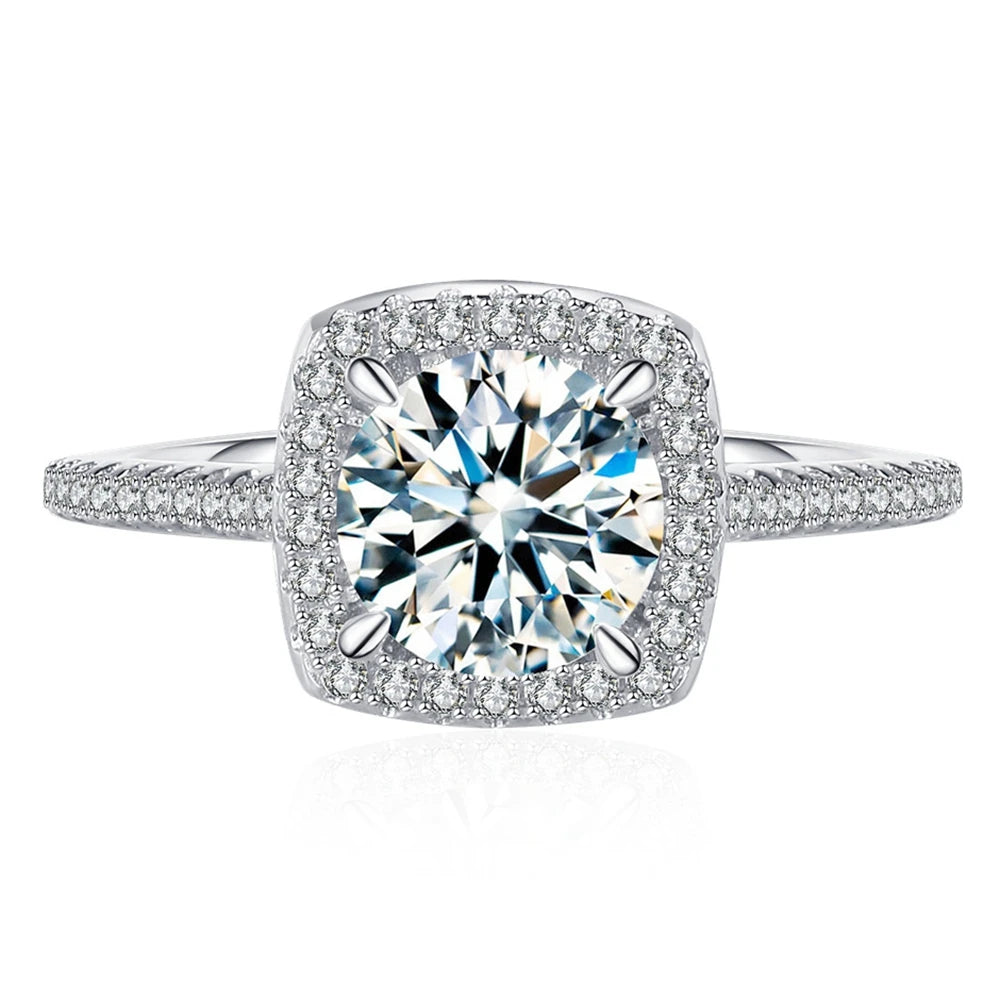 Classic Round Cut 1.0 Ct Diamond Engagement Ring-Black Diamonds New York