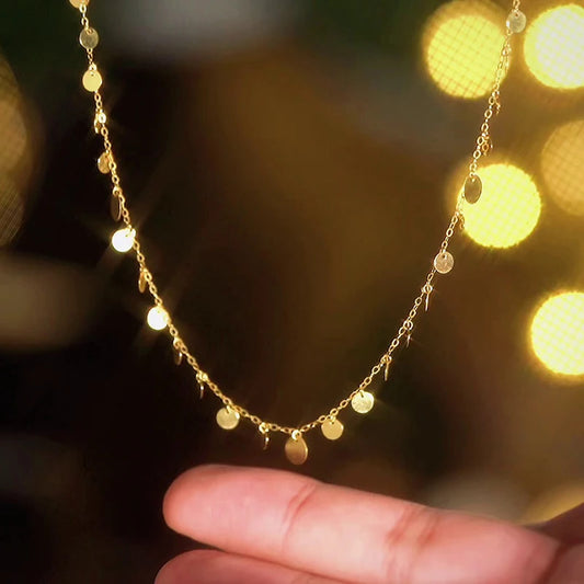 18k Yellow Gold Adjustable Pendant Necklace-Black Diamonds New York