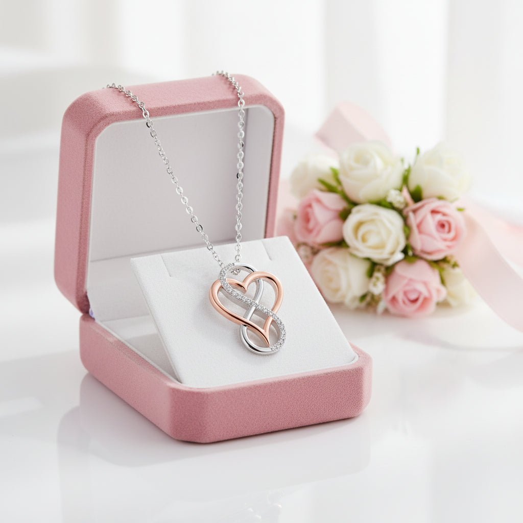 I Love You, To Infinity & Beyond Necklace-Black Diamonds New York