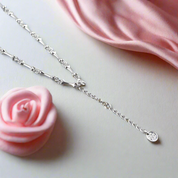 Retro Punk Skull Stick Bone Necklace-Black Diamonds New York