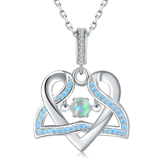 Dancing Opal Mermaid Pendant Necklace-Black Diamonds New York